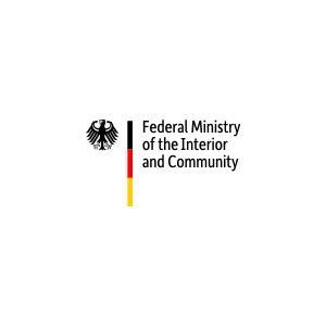headful software Logo of the Federal Ministry of the Interior and Community, featuring a black eagle and black, red, yellow stripes, symbolizing digital innovation and productivity in national projects.
