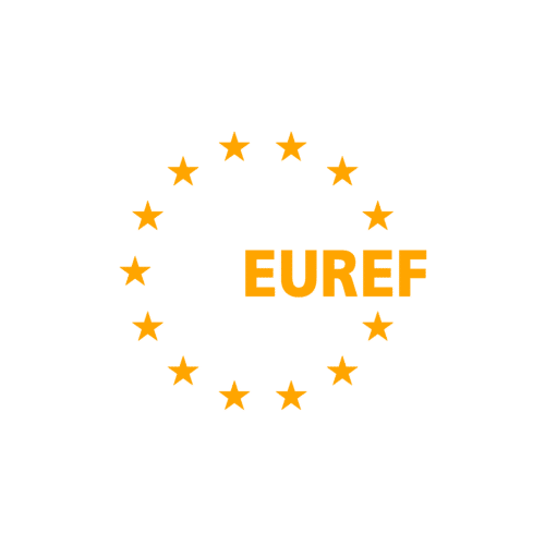 headful software EUREF logo with yellow stars in a circle and the word